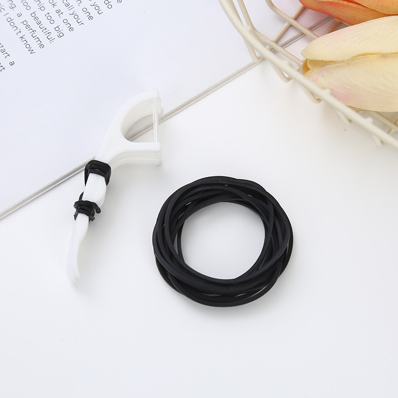 Elastic Rubber Bands Office Supplies Rubberbands BLACK photo 4