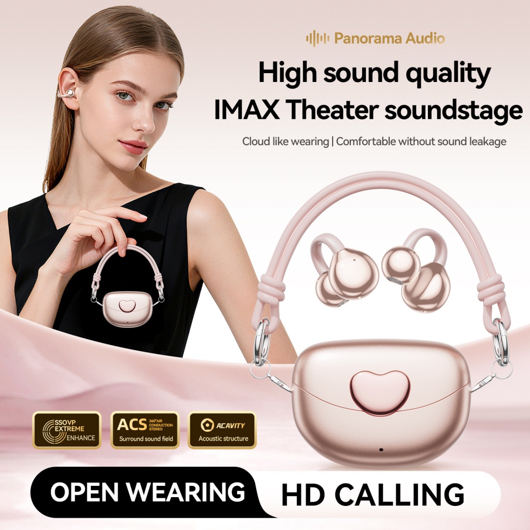 Cross-border ECommerce Explosion M106 Earphone Simple Love Clamp Earpack Mini Bag Wireless Bluetooth Headphones Wholesale photo 2