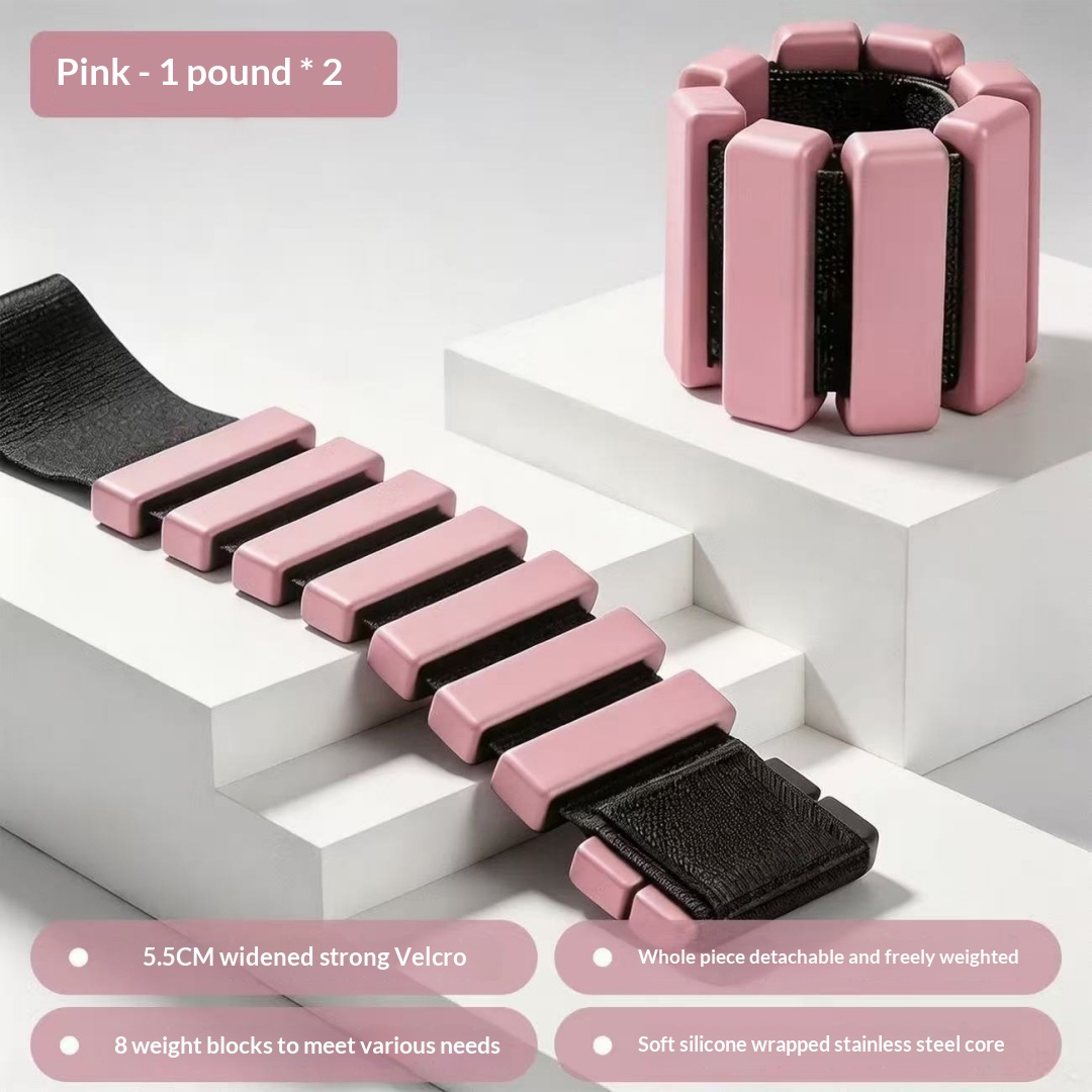 Fitness Silicone Weight-bearing Wristband, Multifunctional Detachable Sandbag Foot Ring, Home Yoga Fitness Resistance Arm Wristband photo 5