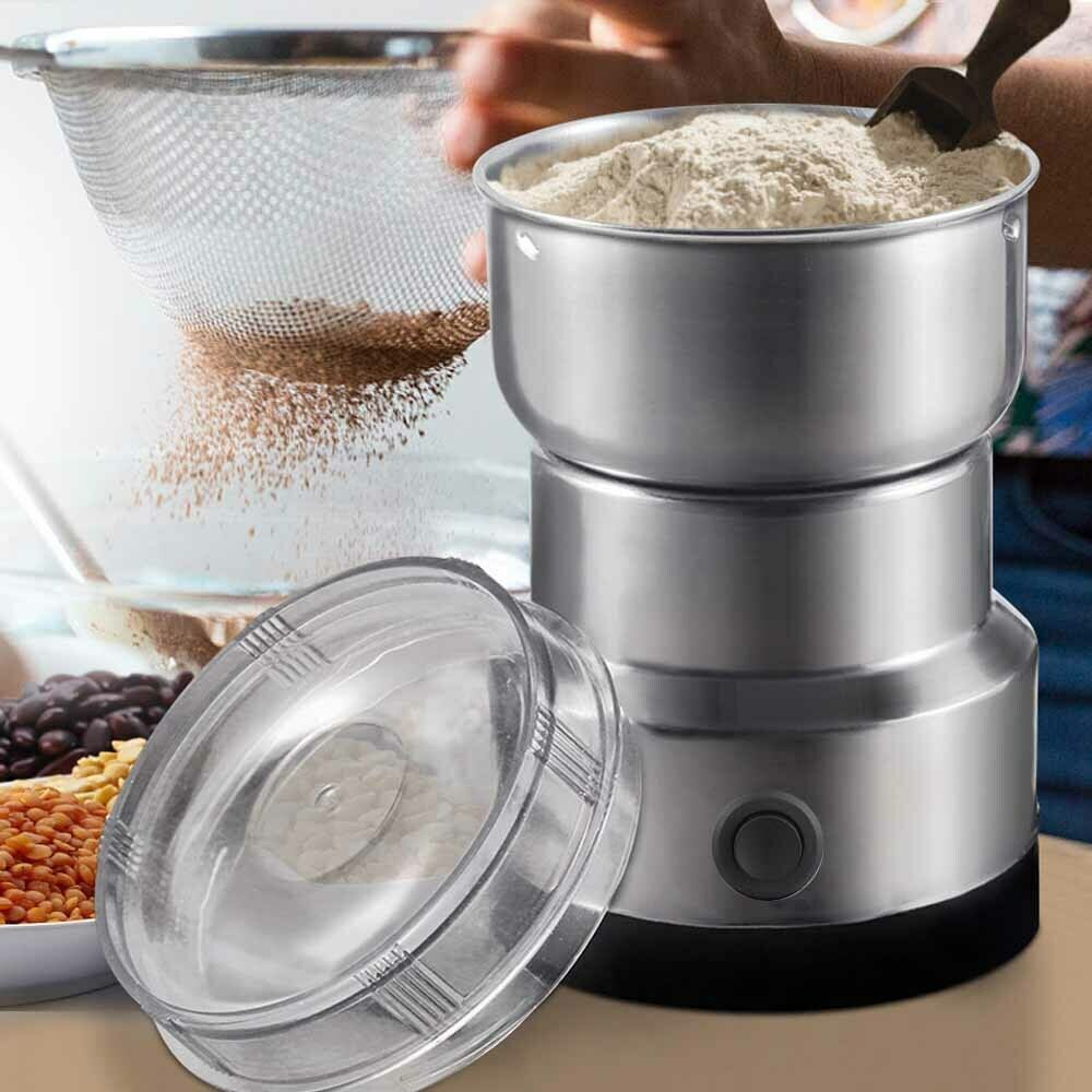 Electric Coffee Grinder Grinding Milling Nut Bean Spice Matte Blade Blender UK photo 4