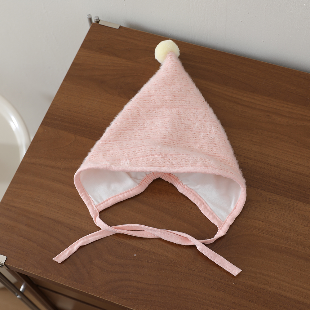 Winter And Autumn Plush Baby Wool Ball Knitted Hat, Soft And Skin-friendly, With Ear Straps For Protection, Suitable For Outdoor Warmth Preservation photo 8