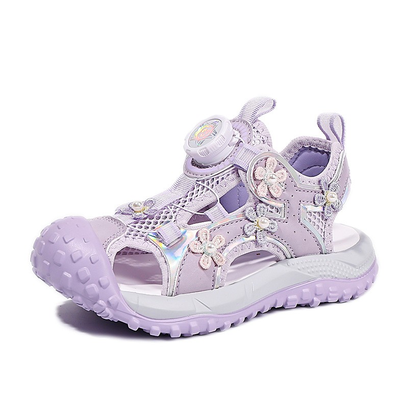 2026 Summer New Girls Closed-Toe Sandals, Kids Soft Sole Non-Slip Beach Shoes, Girls Sports Sandals photo 2