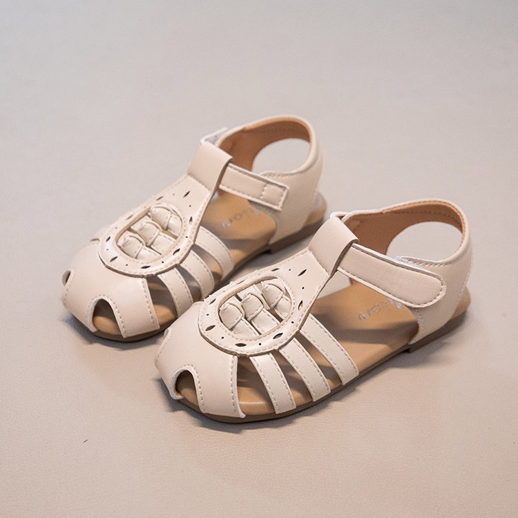 Ins Baotou Woven Roman Sandals Summer New Korean Version Girls Hollow Princess Shoes Beach With Skirt photo 4