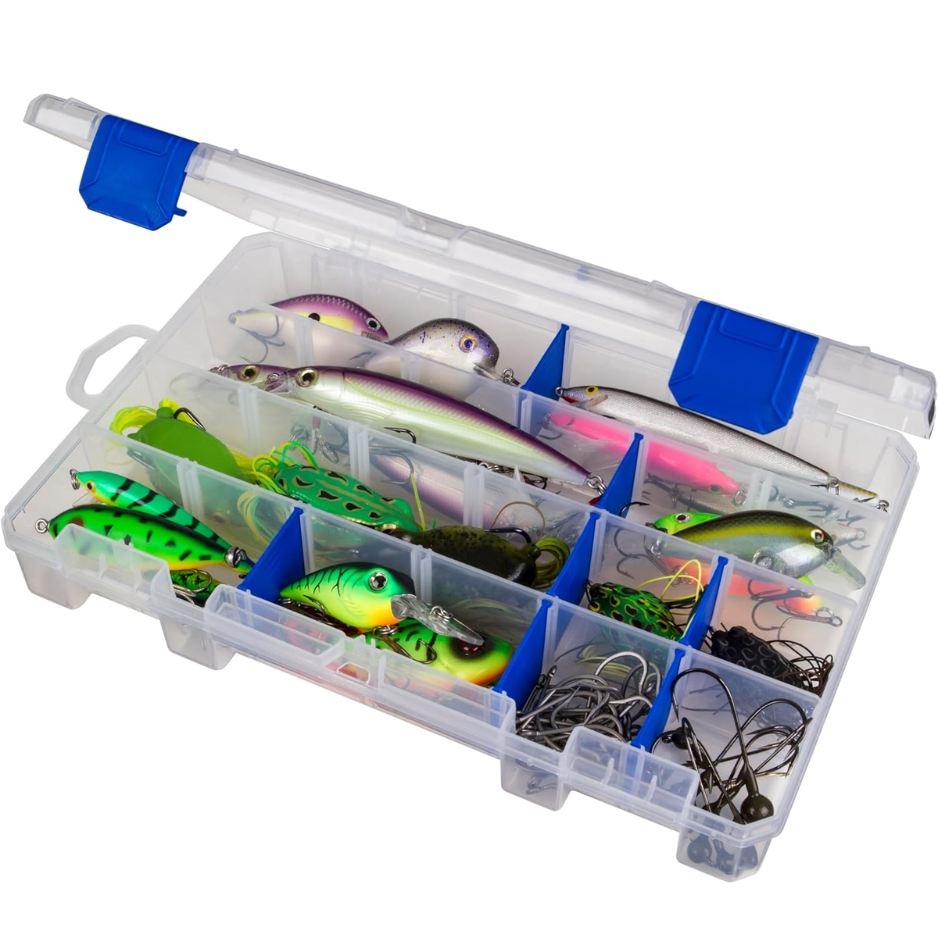Outdoors Tuff Tainer Fishing Tackle Box With Zerust Anti Rust Dividers Clear Lure Organizer 11 Inch photo 2