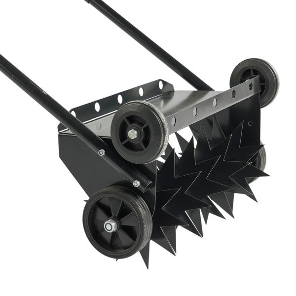 19in Push Spike Aerator, Heavy Duty Rolling Lawn Aerator, Rotary Spike Lawn Aerator, Manual Aeration Equipment With U-shaped Handle, For Lawn Garden Yard Grass Aeration photo 7