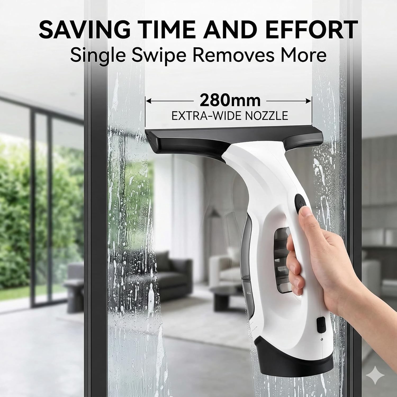 Cordless Window Vac Rechargeable Vacuum Cleaner Compact Electric Window Cleaner photo 4