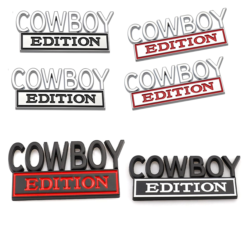 2pack Cowboy Edition Emblems, Seabee Emblem 3D Badge Decal Car Truck SUV,Refrigerator Sticker,Window Display Stickers,Bicycles, Laptops, Fridges photo 6