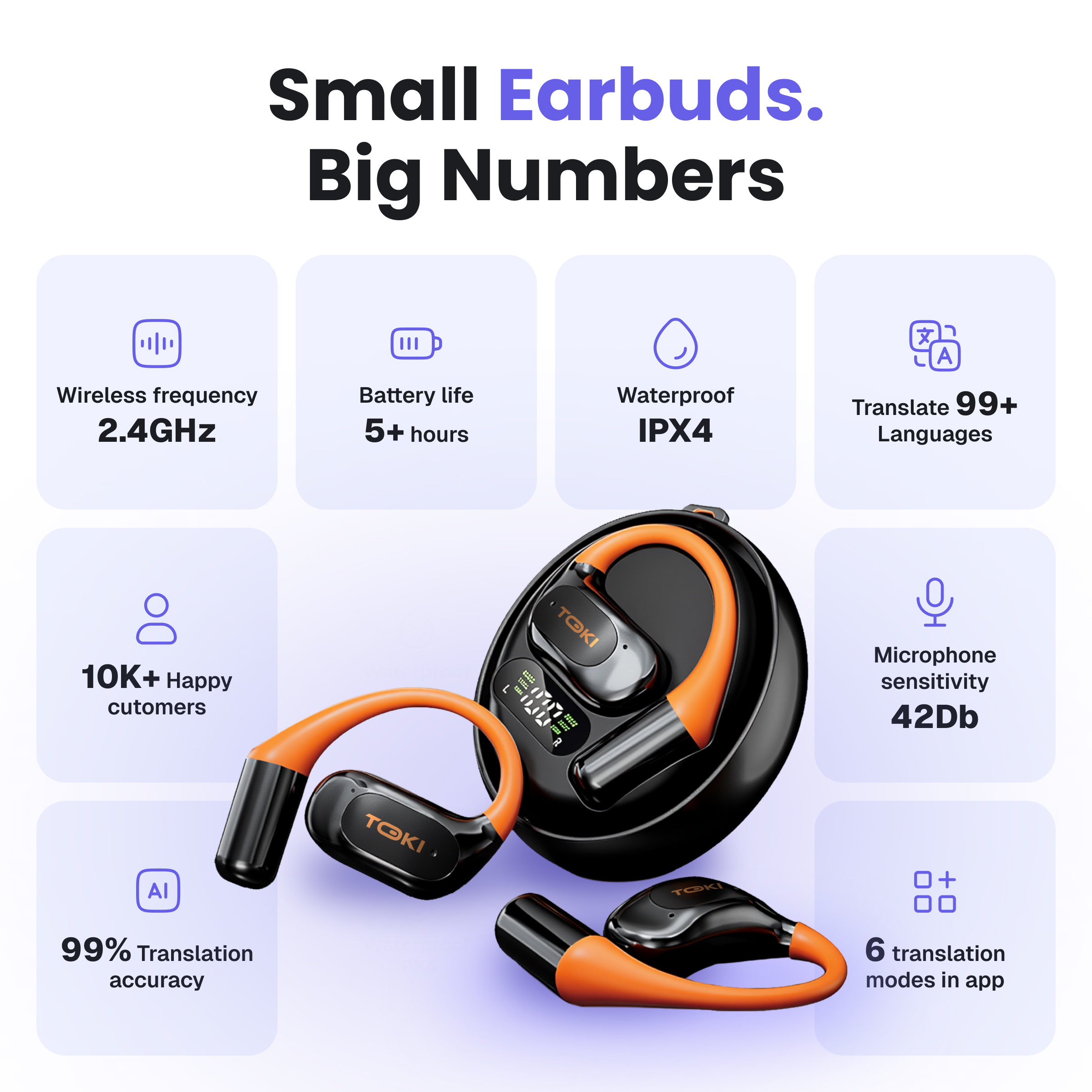 Toki Air-3 Open-Ear AI Translation Earbuds photo 3