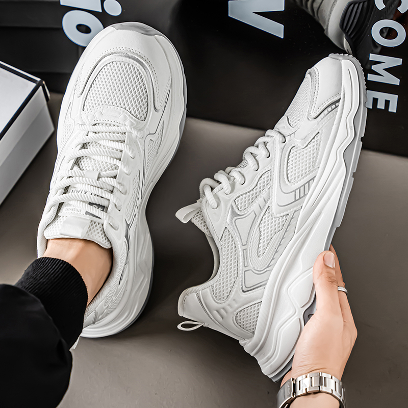 2026 Winter New Breathable Mesh Shoes, Lightweight Running Sneakers, Men's Casual Travel Dad Shoes photo 6