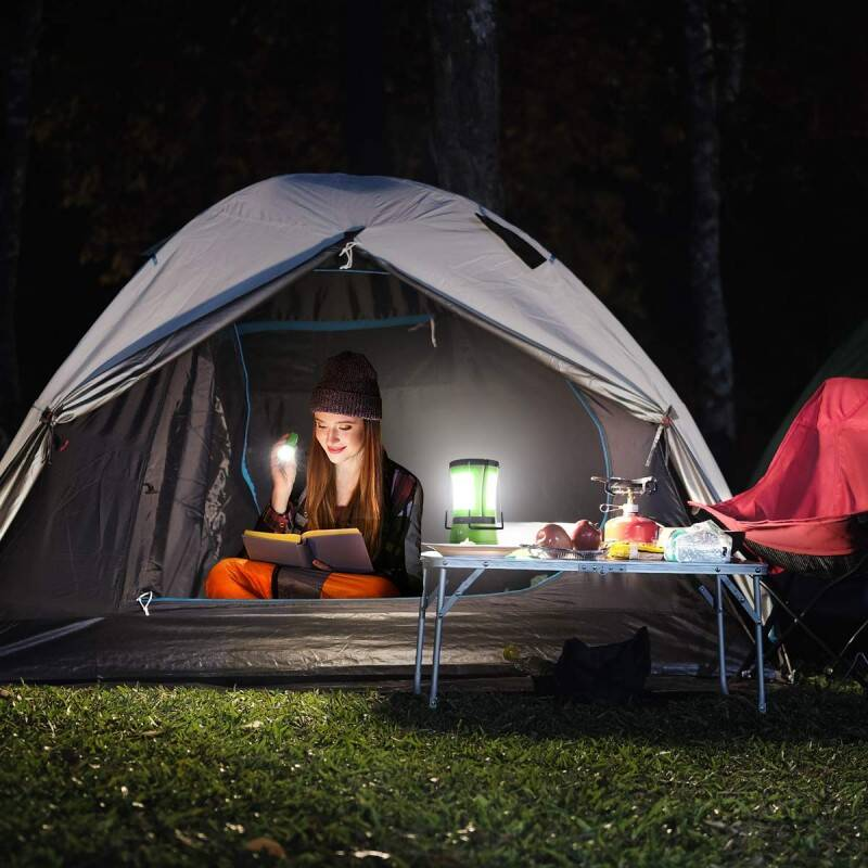 3 In 1 Camping Lantern With 2 Detachable Torches, Dual Power USB D Battery Camping Light, 600LM photo 5