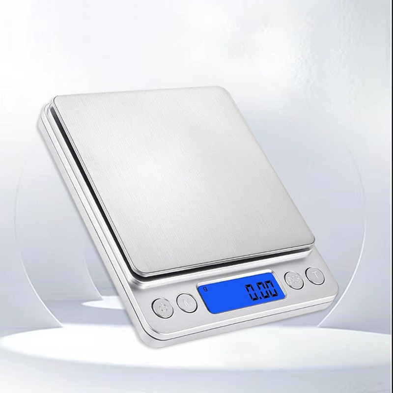 I2000 Electronic Scale, Stainless Steel Scale, Household Jewelry Scale, 3kg Baking Scale, Coffee Gram Scale, Kitchen Electronic Scale photo 2