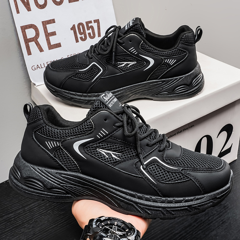 2026 Summer New Arrival Men's Shoes, Breathable Mesh, Trendy & Versatile, Thick Sole Casual Athletic Dad Shoes photo 6