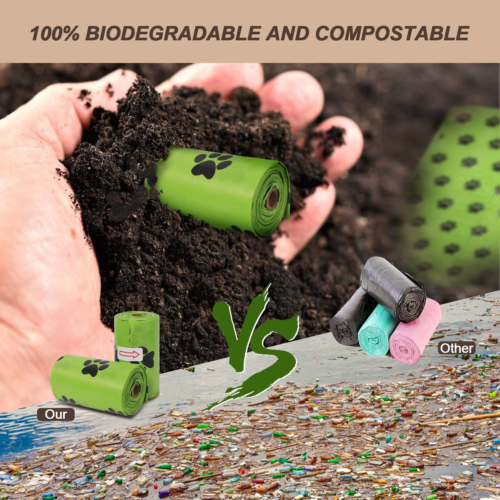 540 Bags High Quality Heavy Duty Large Degradable Dog Poo Bags Eco Poo Waste photo 3