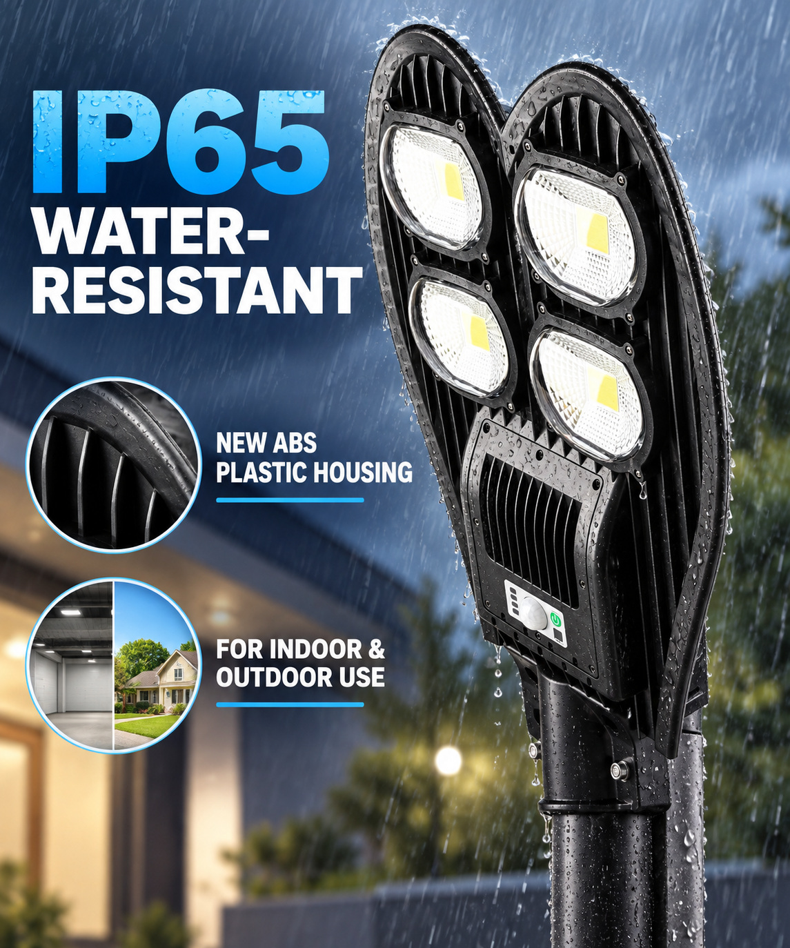 Solar Powered Motion Sensor Waterproof COB LED Work Light For Auto Repair W762B Street 10W photo 4