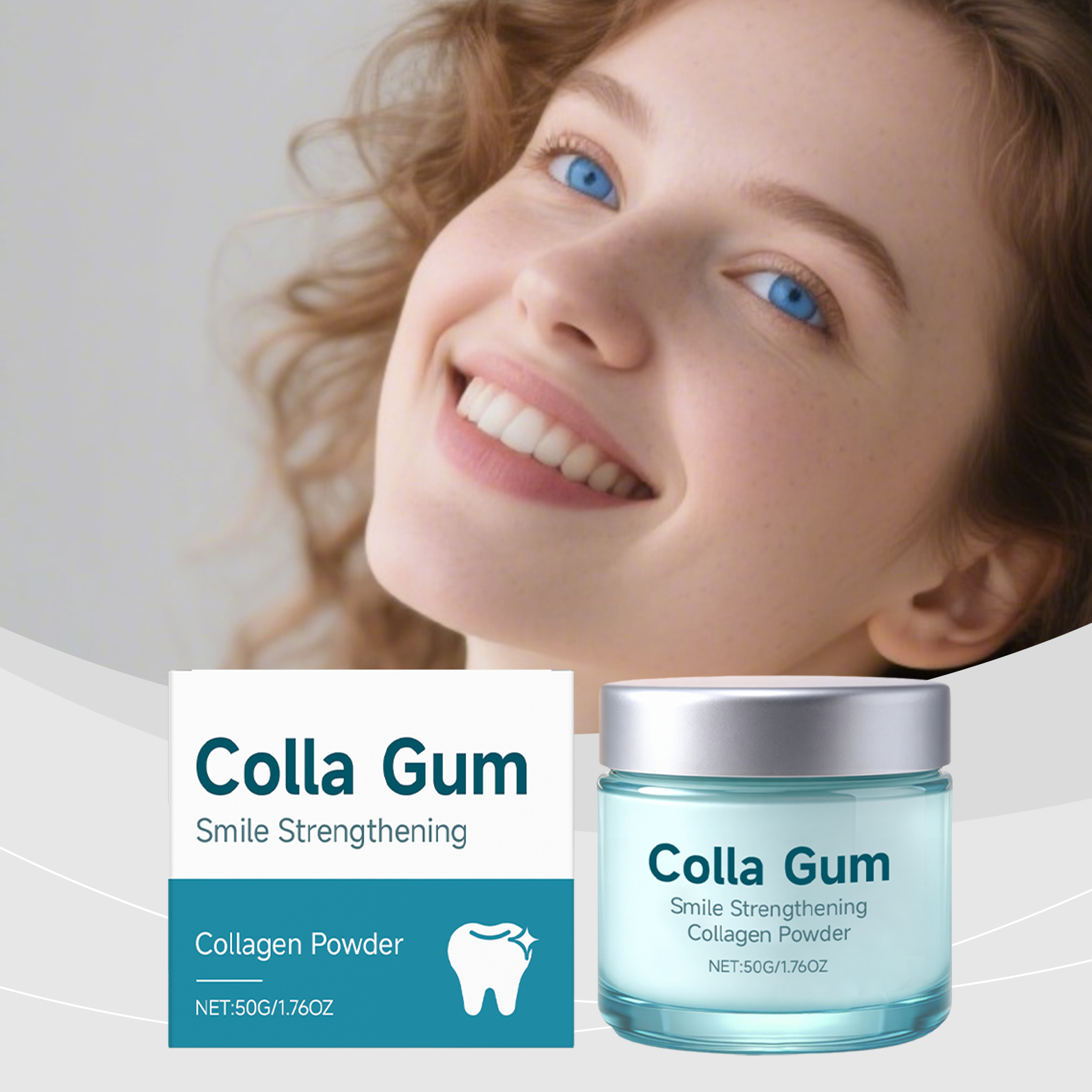Collagen Tooth Whitening Powder 50g-box photo 4