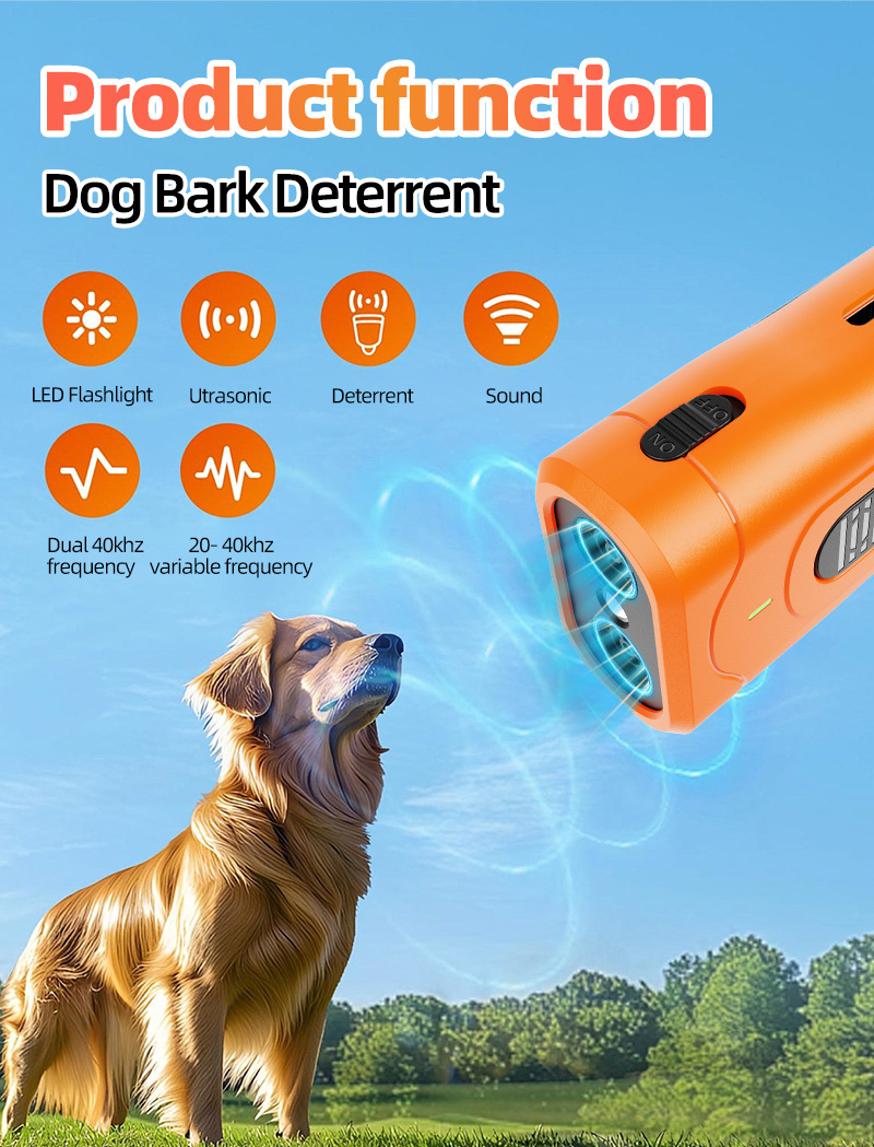 Handheld Portable Ultrasonic Anti-Bark Dog Repellent & Training Device. photo 8