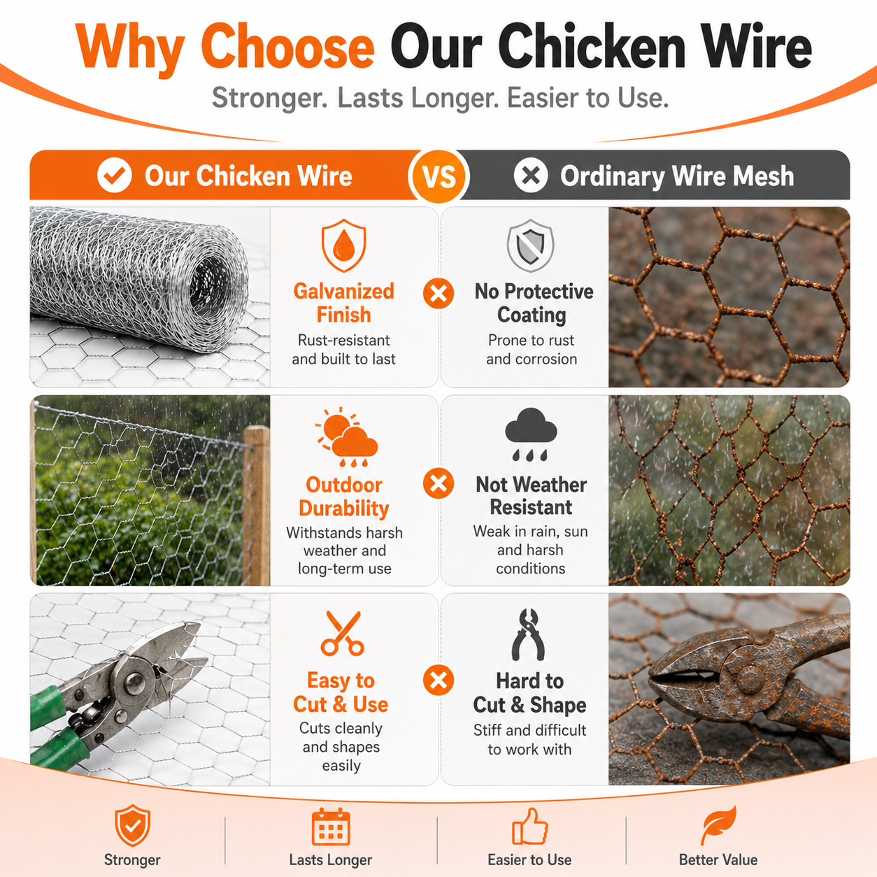 Anti-corrosion Hot-dip Galvanized Wire MeshPremium Chicken Wire Hexagonal Galvanized Mesh, Suitable For Chicken Coops, Rabbit Cages, And Fence Protection photo 4