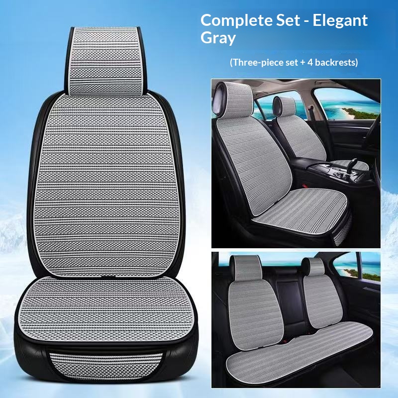 Simple Ice-silk Half-coverage Universal Car Seat Covers photo 1