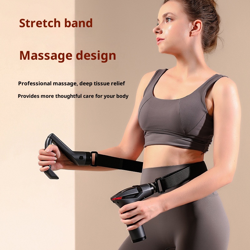 Cross-Border 887 Split-Type Silent Fascia Gun With Detachable Handle, Vibration Belt, Massage Muscle Fitness Gun photo 6