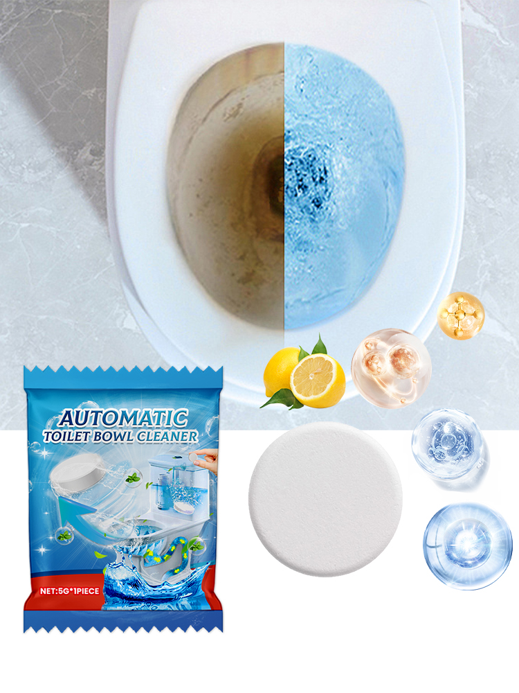 Toilet Cleaning Foaming Tablet Single 5gx1pc-bag, Toilet Cleaning Foaming Tablet Effect Deodorizing-Cleaning, White, Including Printed Slice Price 0.12 photo 2