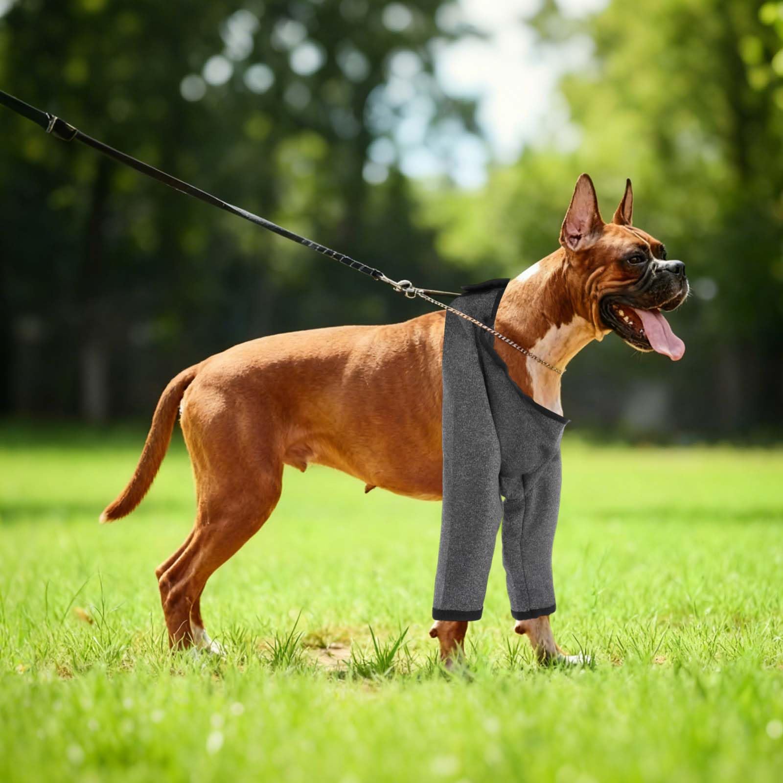 Dog Leg Sleeves, Dog Recovery Suit For Front Legs Pet Sleeves Elbow Protector Brace  For Knee Recovery Prevent Scratching photo 3