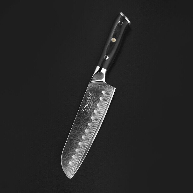 Santoku Knife 7 INCH Japanese Damascus Steel Kitchen Cutlery Chef Sushi Slicer photo 3