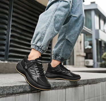 2026 Spring Trendy Brand Men's Shoes, Versatile Casual Ultra-Light Running Sneakers, Shock Absorbing Height Boost White Dad Shoes For Students photo 6