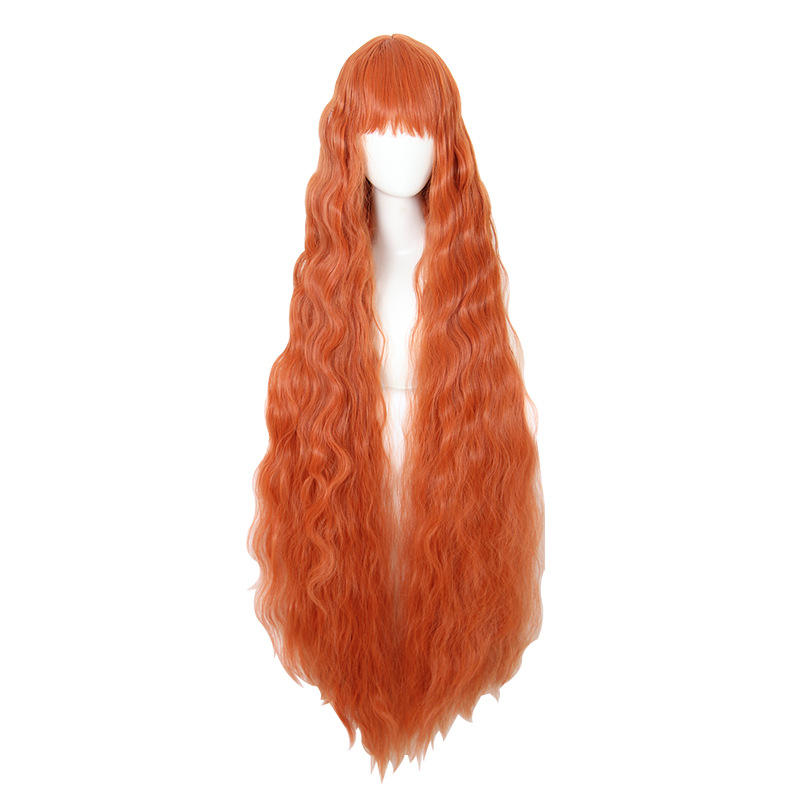 Cos Wig Orange 120cm Corn Scalding photo 1