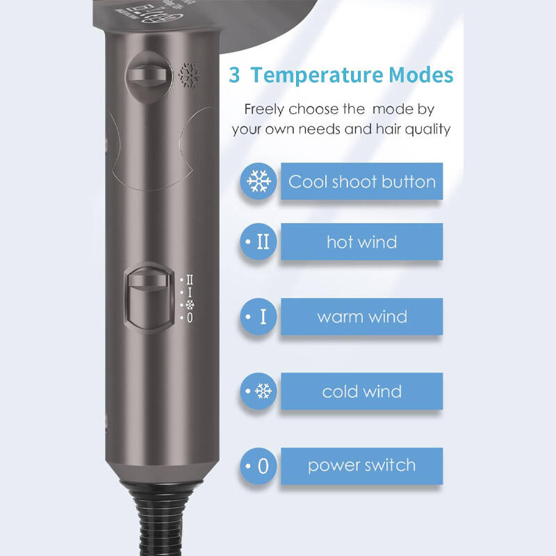 Professional Ionic Hairdryer With Diffuser photo 4