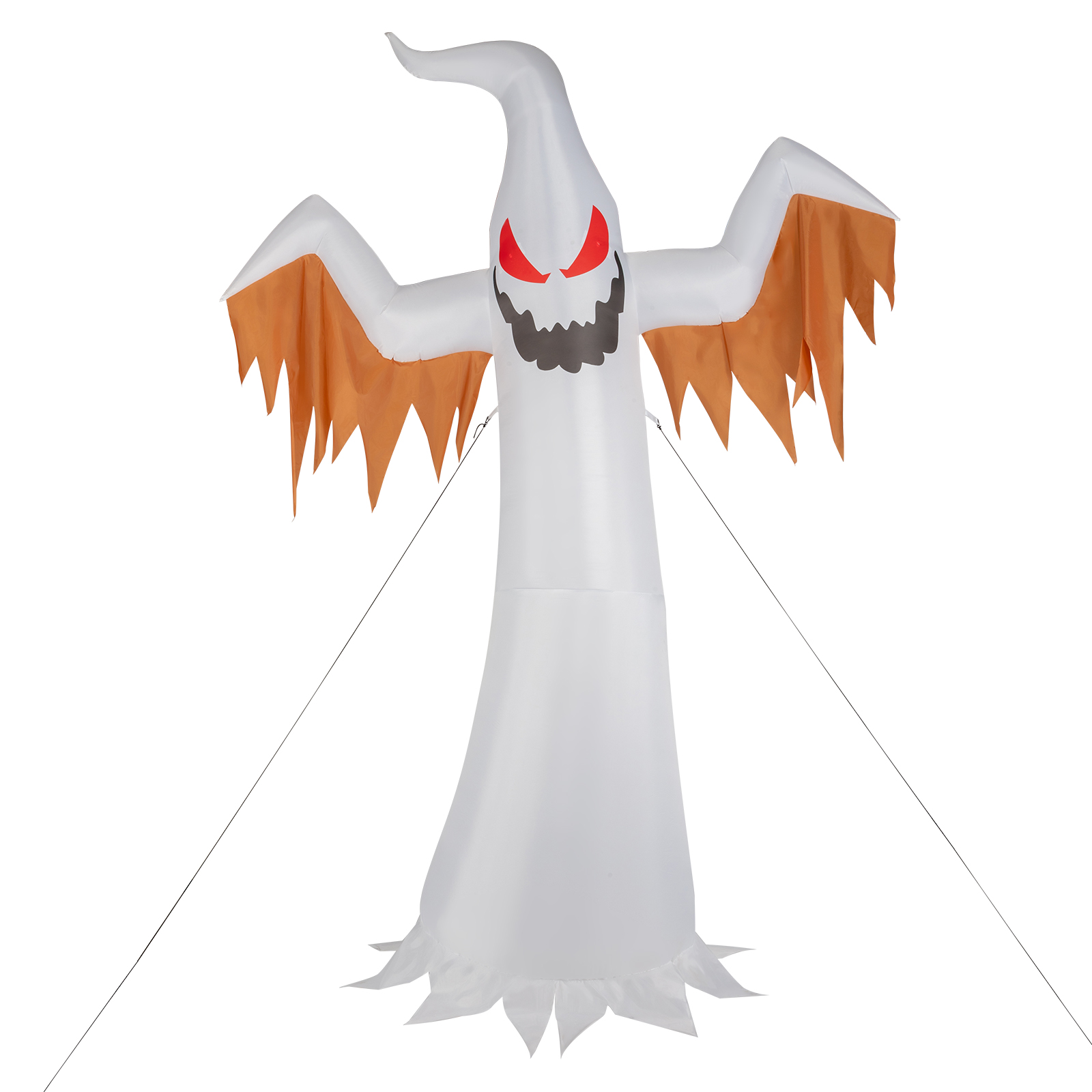 Replace 50904039 12ft 4pcs LED Lights Giant Scary Ghost Flames And Flashing Red Eyes Inflatable Halloween Decoration photo 5