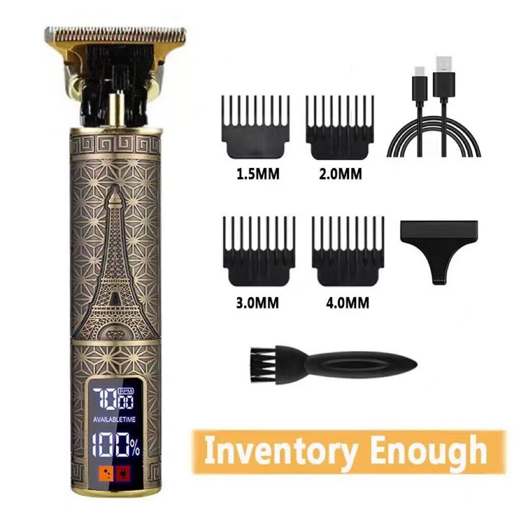 Professional Cordless Hair Clippers Beard Trimmer Men Hair Cutting Barber Shaver photo 4