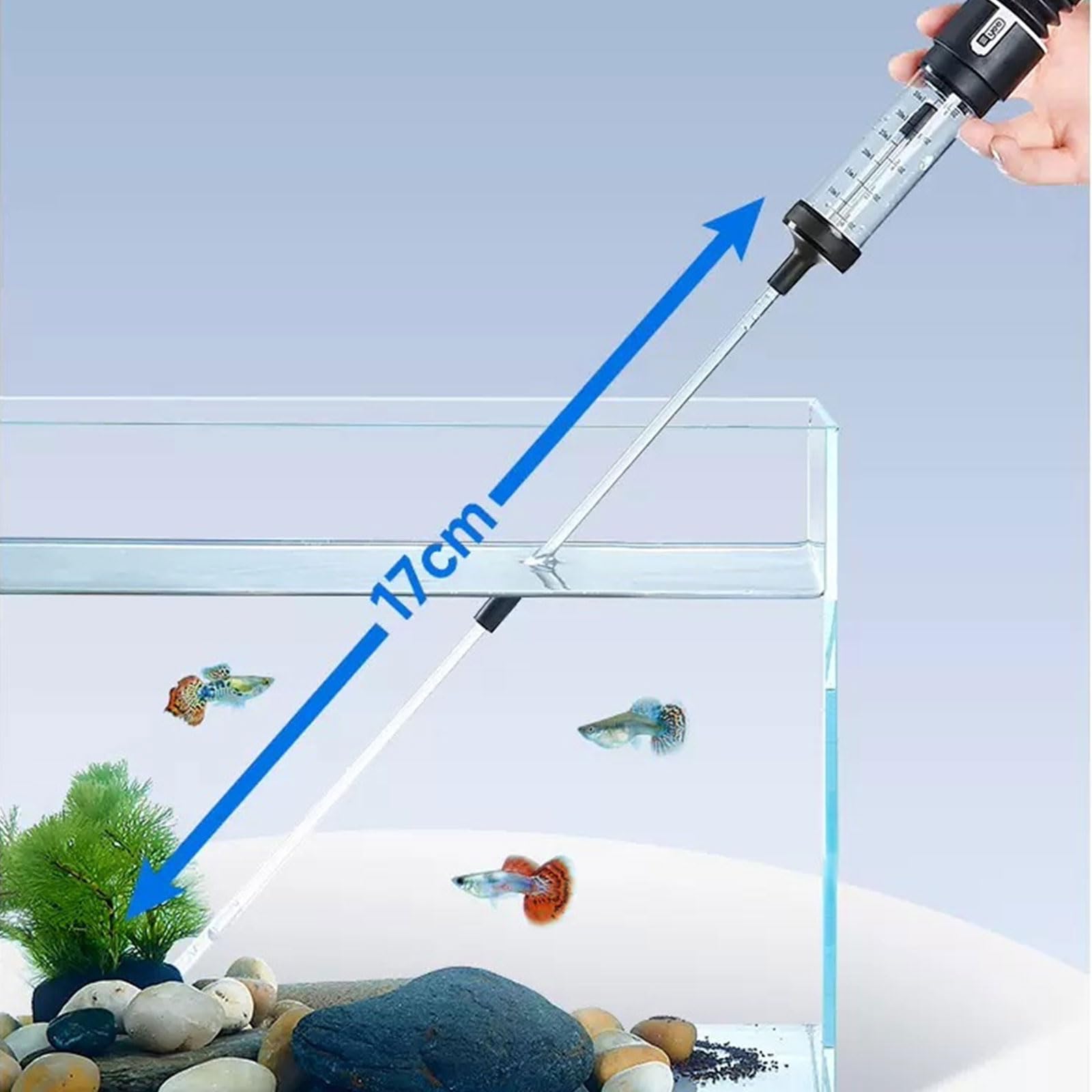 Carefree Fish Aquarium Siphon Upgraded Turkey Baster Fish Poops Collector Feeding Tube For Fish And Coral photo 5