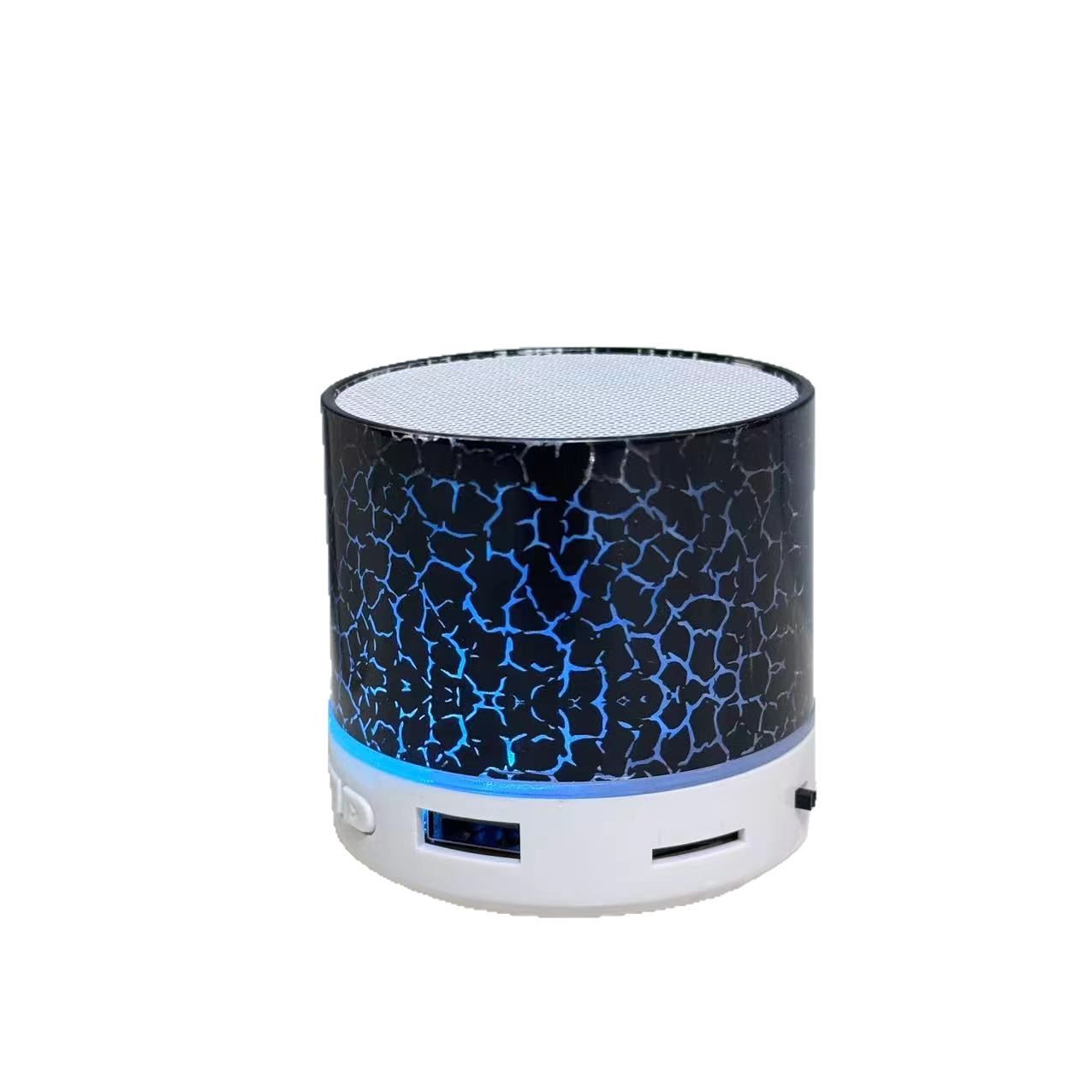 New Mini Crack Bluetooth Speaker, Portable Card-inserting Subwoofer Speaker, Led Light-up Wireless Speaker Gift photo 3