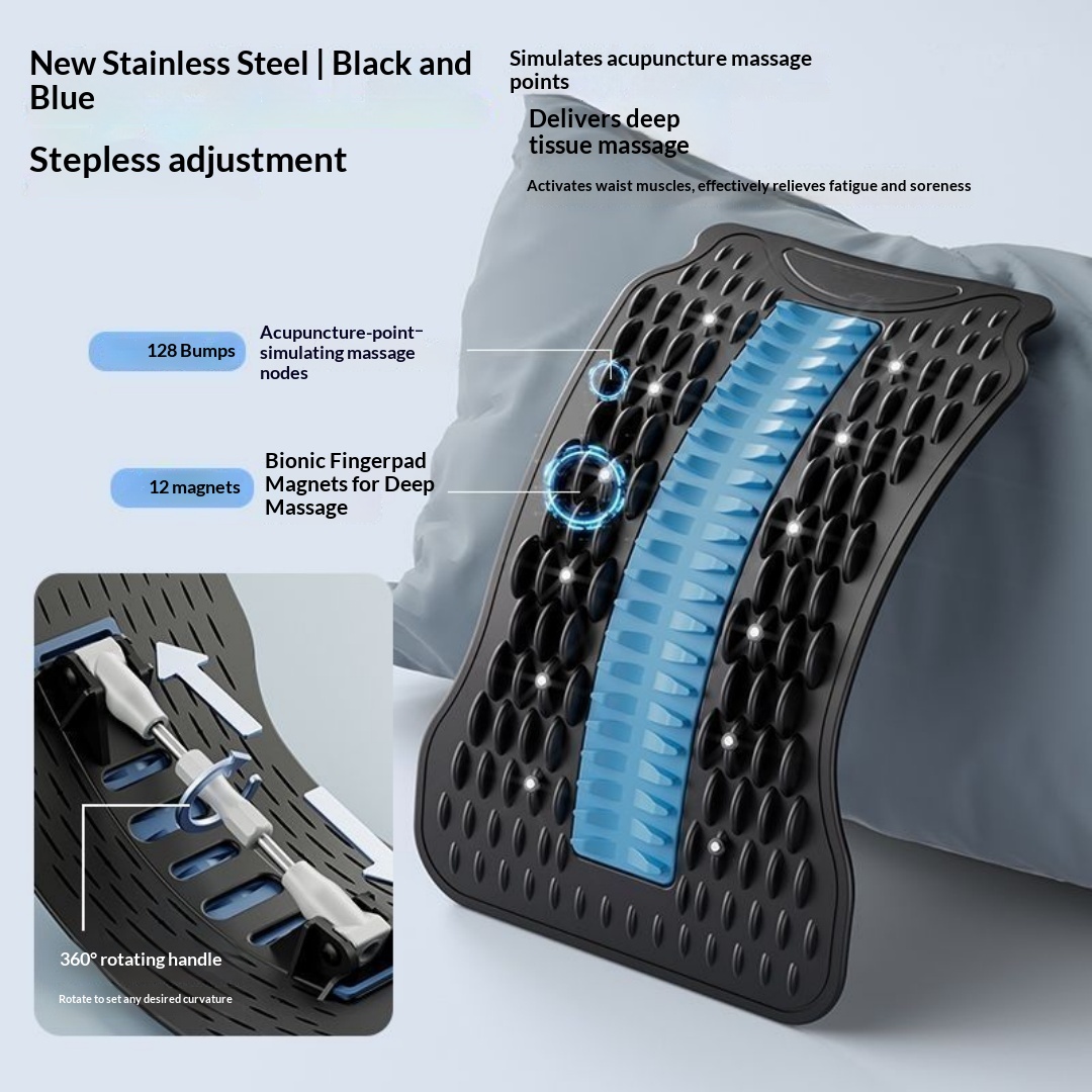 Lumbar Spine Corrector, Back Spine Exercise Equipment, Lumbar Support, Spinal Stretching And Traction Massager, Fitness Equipment photo 3
