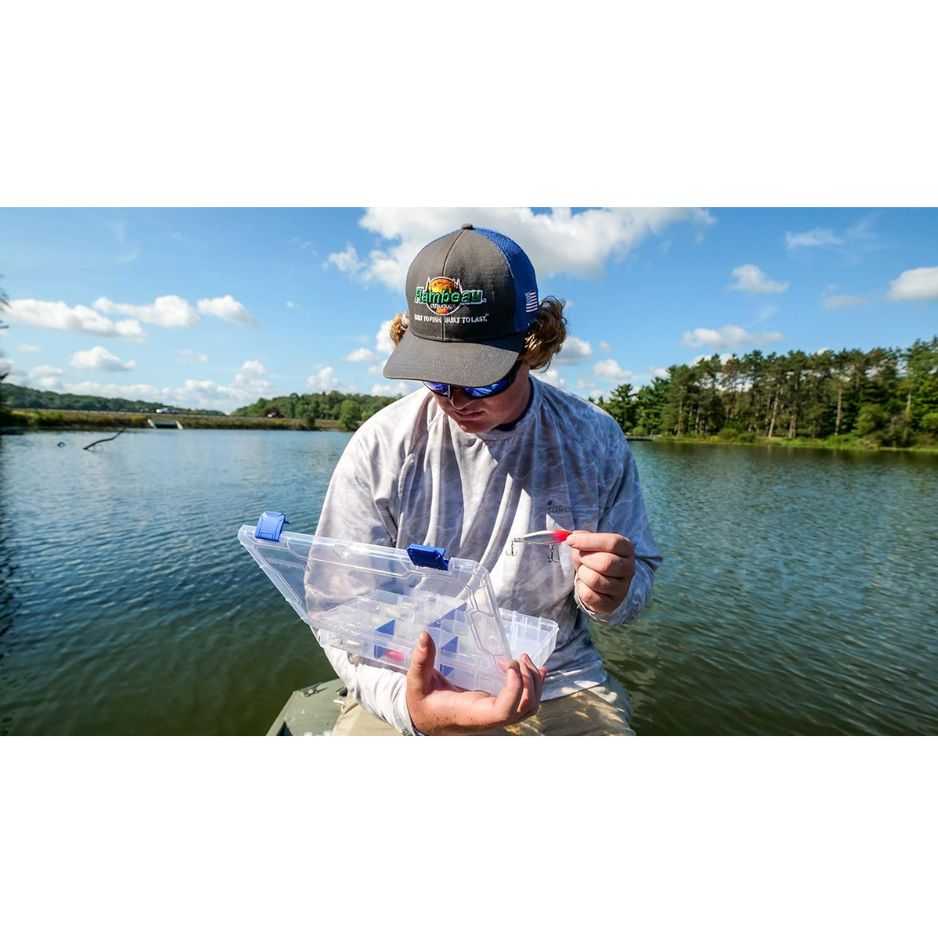 Outdoors Tuff Tainer Fishing Tackle Box With Zerust Anti Rust Dividers Clear Lure Organizer 11 Inch photo 4