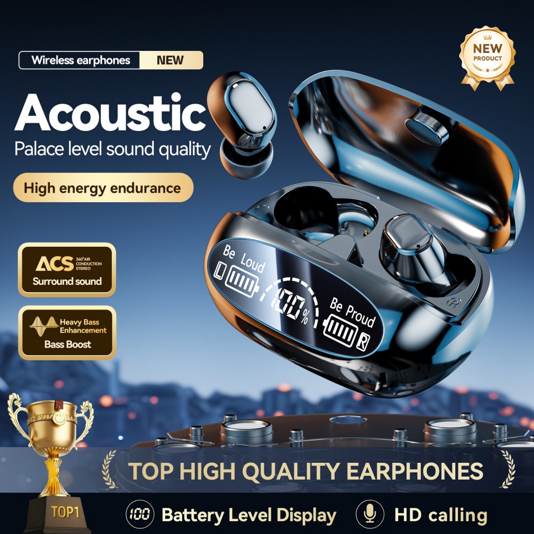 Cross Border Explosion M127 Long Range Hanging Earphone Private Model High Color Value Low Latency Wireless Bluetooth Headphones Wholesale photo 7