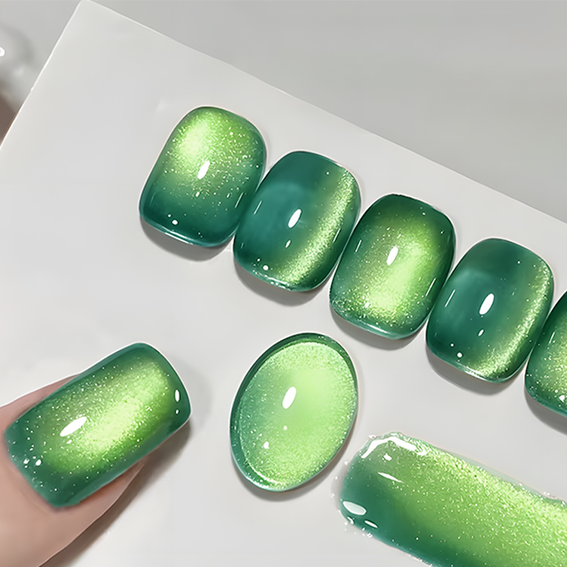MS RAINBOW The Wizard Of Oz Cat Eye Gel Polish 05, Green Magnetic Nail Gel, 12ML Soak Off UV LED Nail Art Gel photo 5