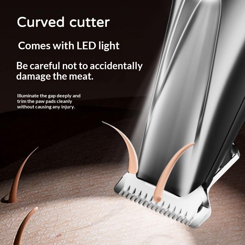Whole-Body Washable Cordless Low-Noise Pet Grooming Clipper, Paw Trimmer For Cats photo 8