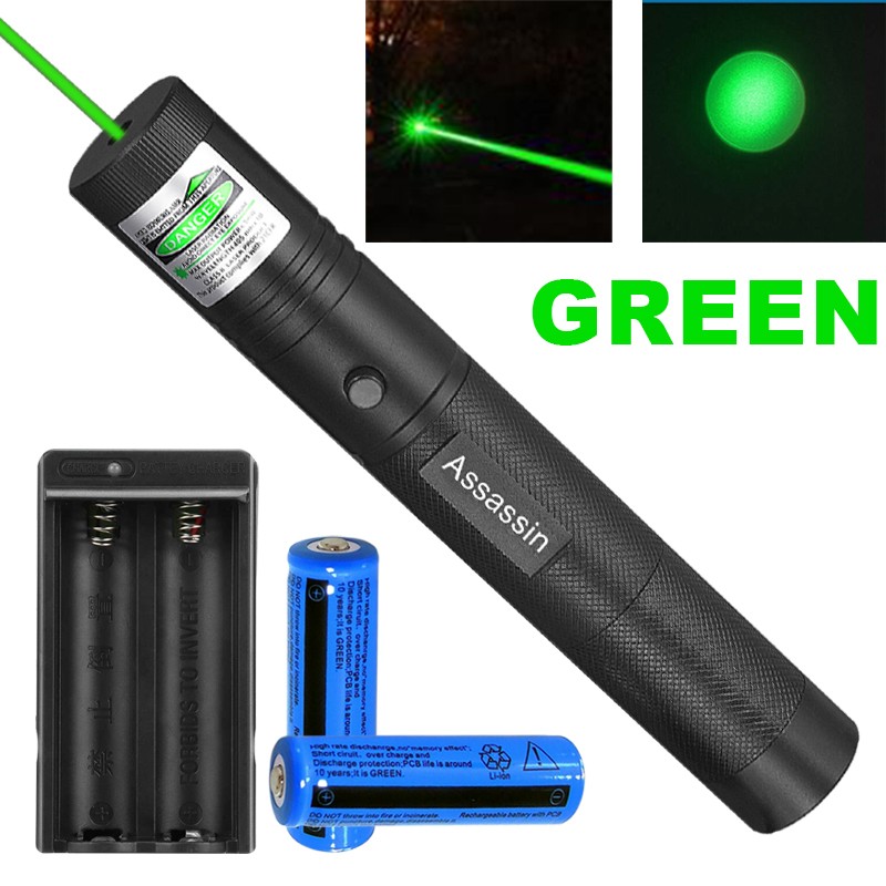 900Miles Green Laser Pointer Pen Light 532nm 1 MW Lazer Rechargeable Torch Charger Battery photo 3