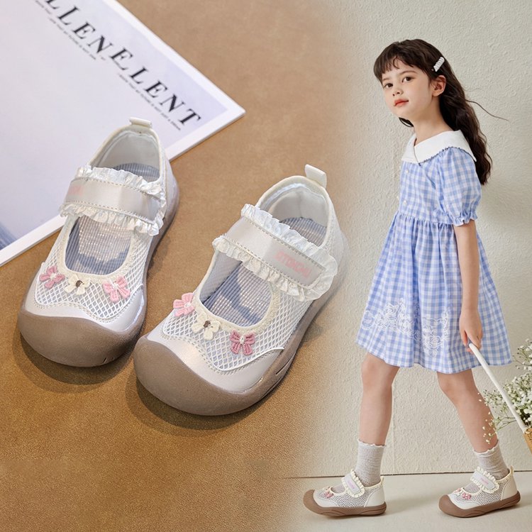2026 Summer New Girls Mesh Breathable Sneakers, Toddler Soft Sole Non-Slip Casual Walking Shoes For Baby Girls photo 4