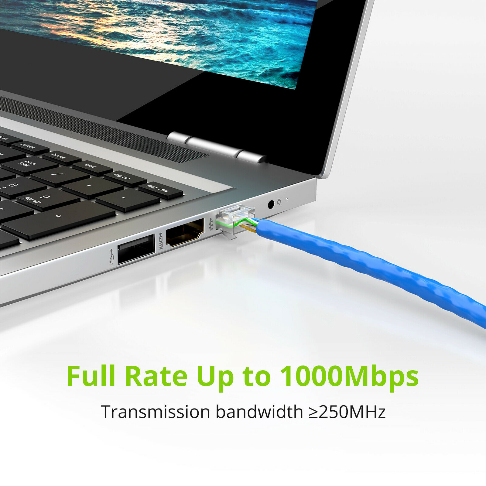 50M  165Ft CAT6 RJ45 Ethernet Network High Speed Cable 23AWG Solid Bare Copper photo 6