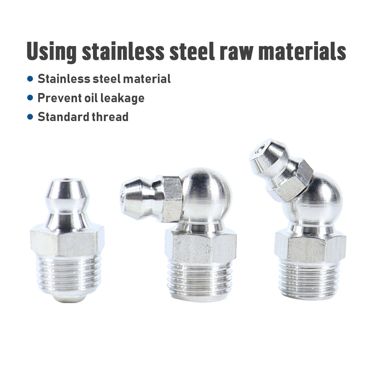 Grease Gun Coupler High Pressure Quick Release Lock Nozzles W&Hose For 1&8in NPT photo 8