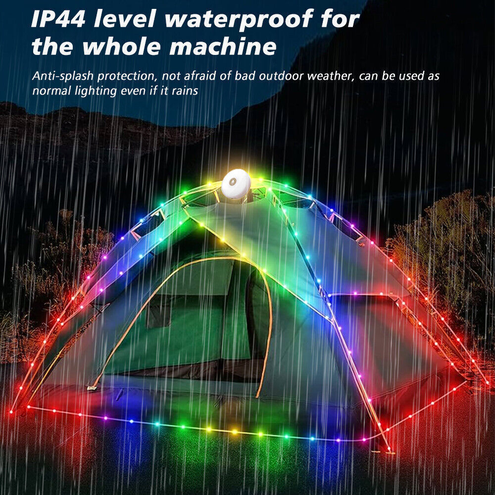 8m Outdoor Portable Waterproof Camping String Lights Stowable String Light photo 7
