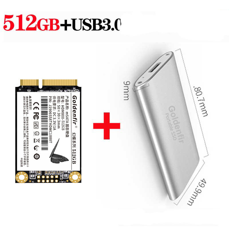 Solid State Drive Brand New 512GB Desktop Notebook Computer Universal Mini SATA Genuine SSD photo 2