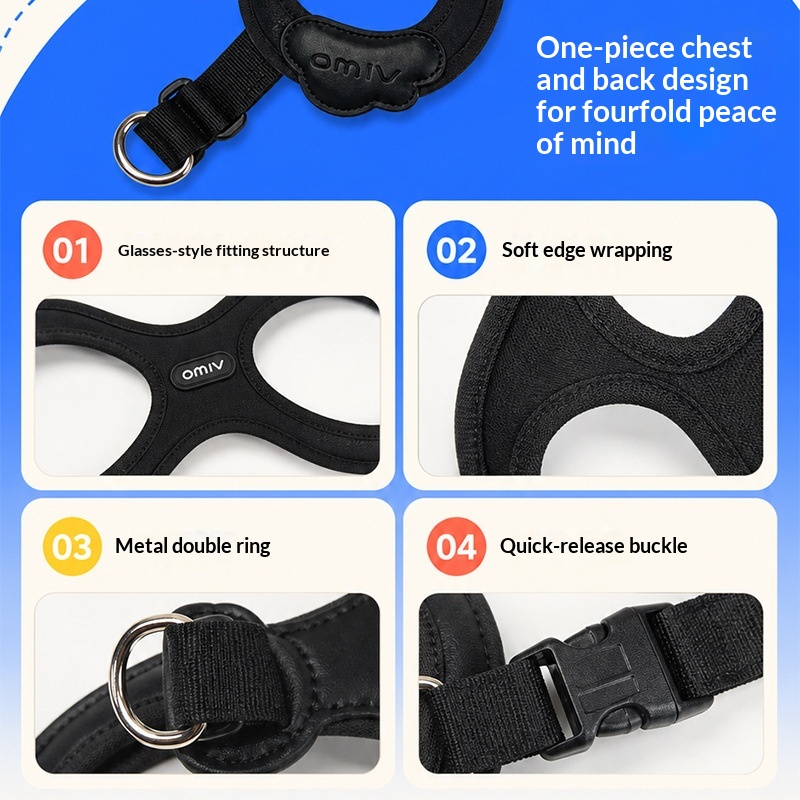 Small Dog And Cat Outdoor Sports Pet Supplies Cooling Vest-style Leash And Harness For Walking Dogs, Suitable For Cross-border Use photo 3