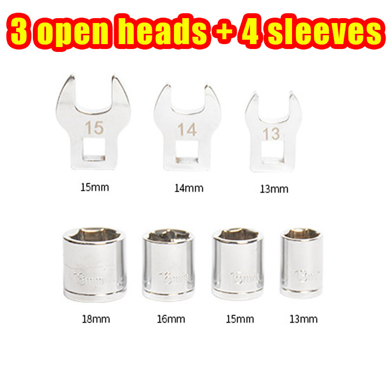 3 Opening Heads And 4 Sleeves. Special Tool For Belt Pulleys. Adjustable Belt Wrench For Automotive Engines. Idler Belt. photo 1