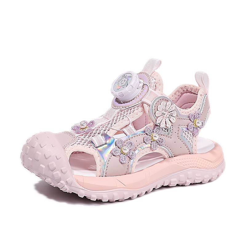 2026 Summer New Girls Closed-Toe Sandals, Kids Soft Sole Non-Slip Beach Shoes, Girls Sports Sandals photo 5