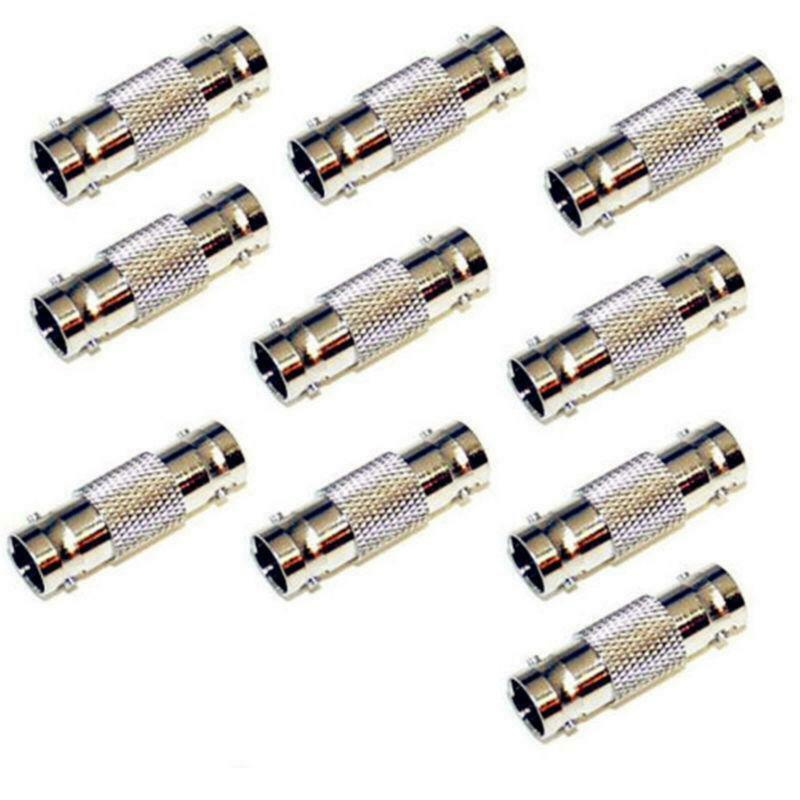 10 Pack BNC Female Coaxial Cable Coupler Adapter Connector For CCTV RG59 RG60 photo 2