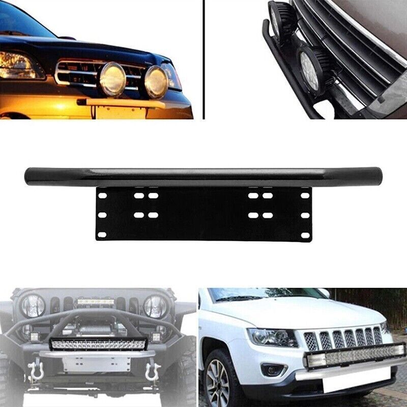 23 In Number Plate Bullbar Frame For Driving Light Bar Mount Mounting Bracket AU photo 6