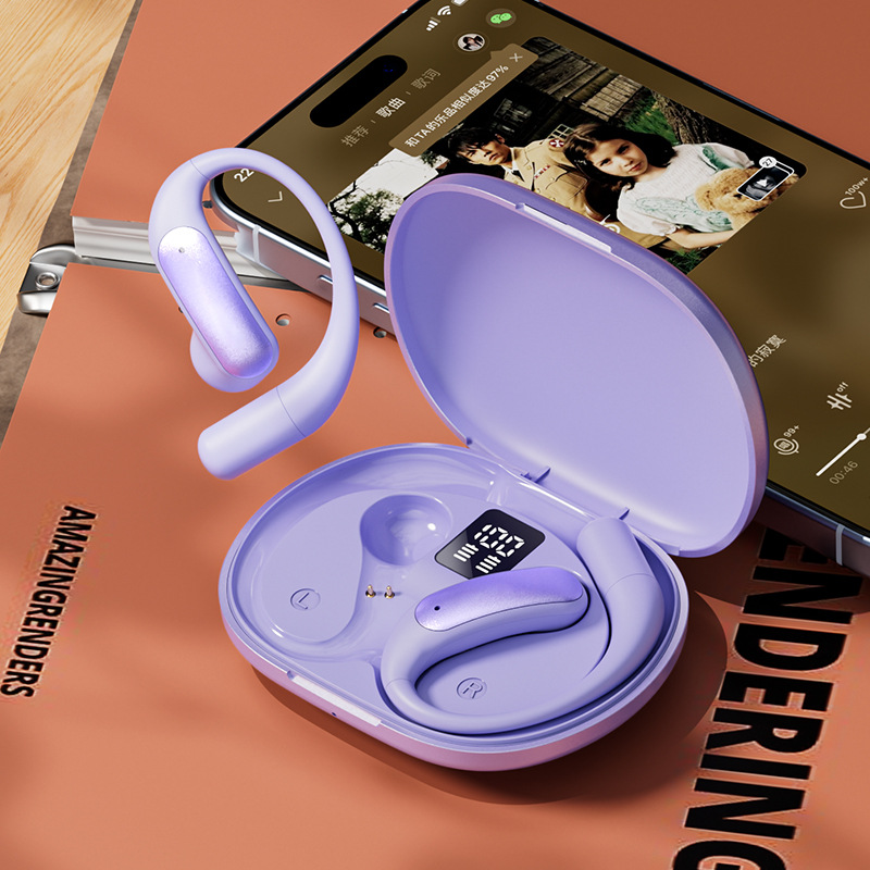 Cross Border Explosion M127 Long Range Hanging Earphone Private Model High Color Value Low Latency Wireless Bluetooth Headphones Wholesale photo 3